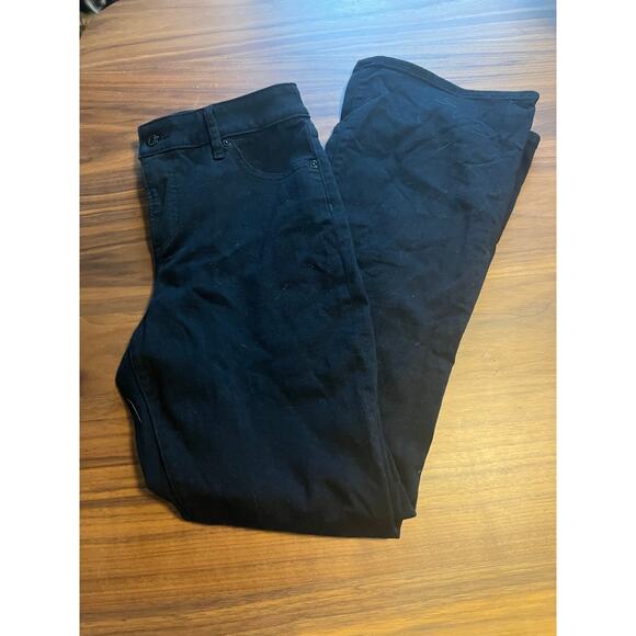 NWOT Never Worn | Express | Curvy Mid Rise Black Bootcut Jeans | Size 8R - Picture 6 of 7